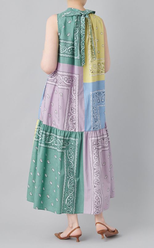 マルチバンダナプリントワンピース