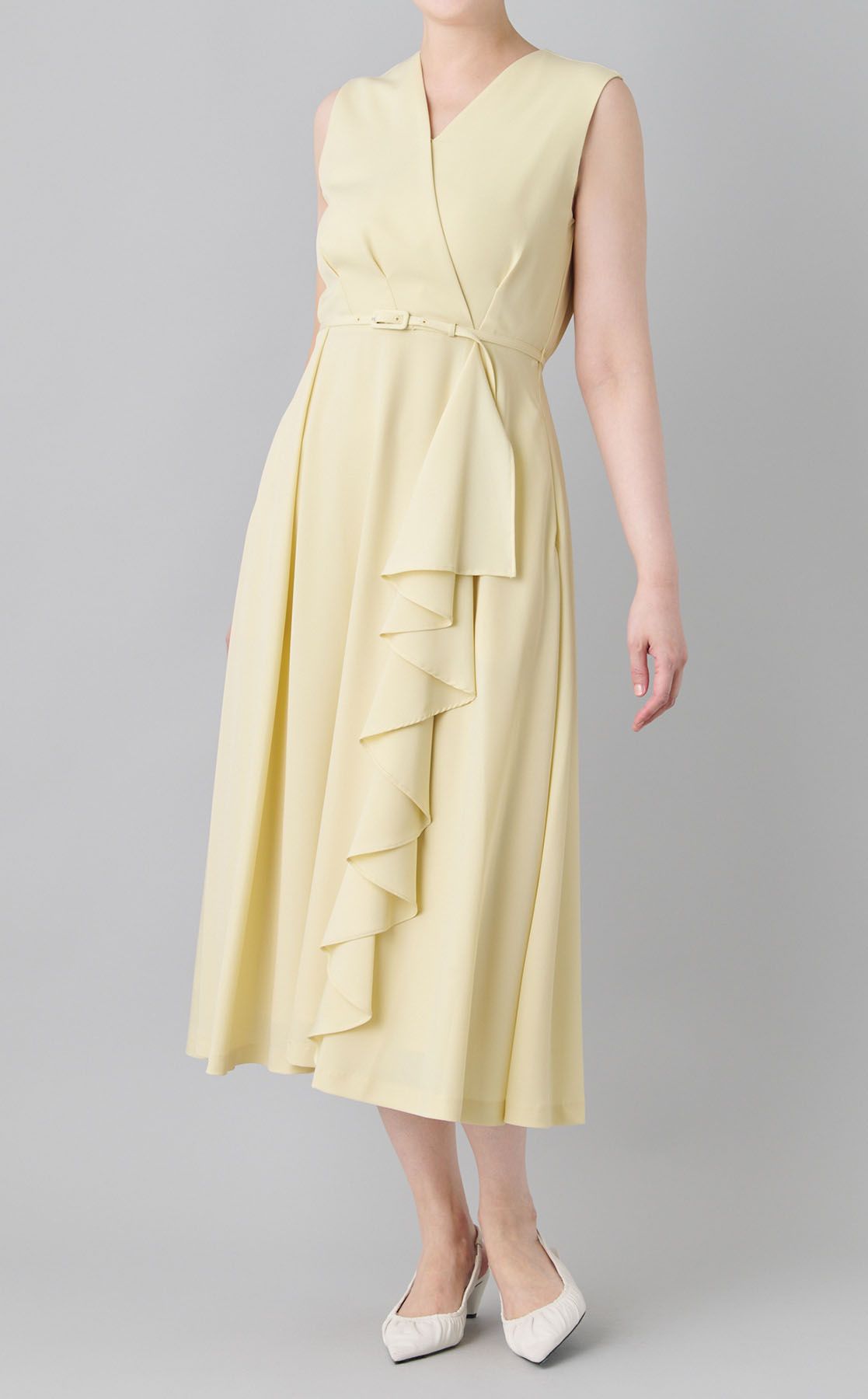 CELFORD カシュクールラッフルワンピース CELFORD｜カシュクールラッフルワンピース