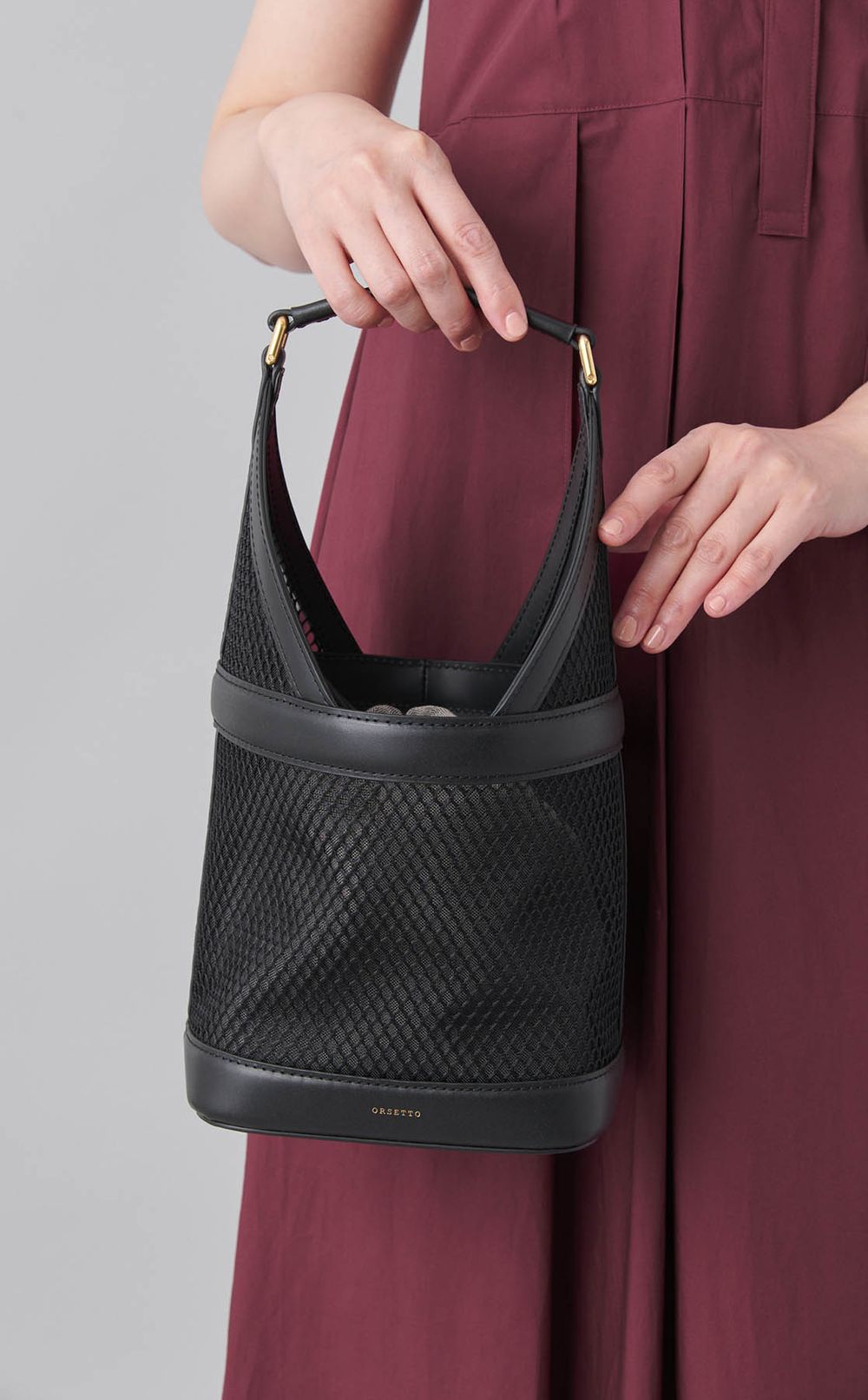 シースルーバケツショルダーバッグ