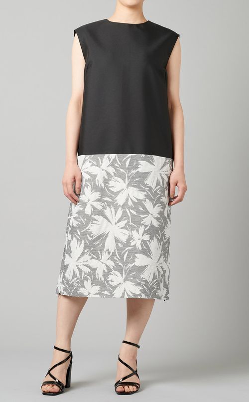 フラワージャガードワンピース