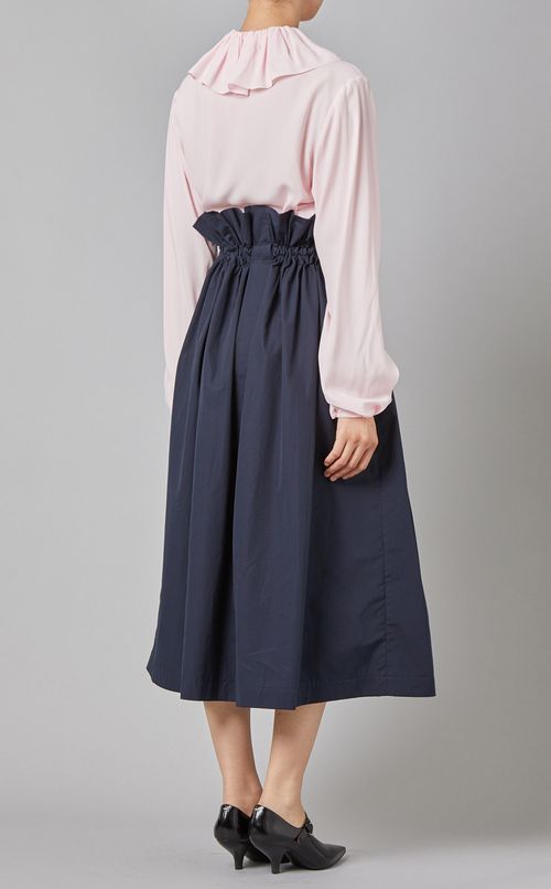 ラッフルカラーシャツ