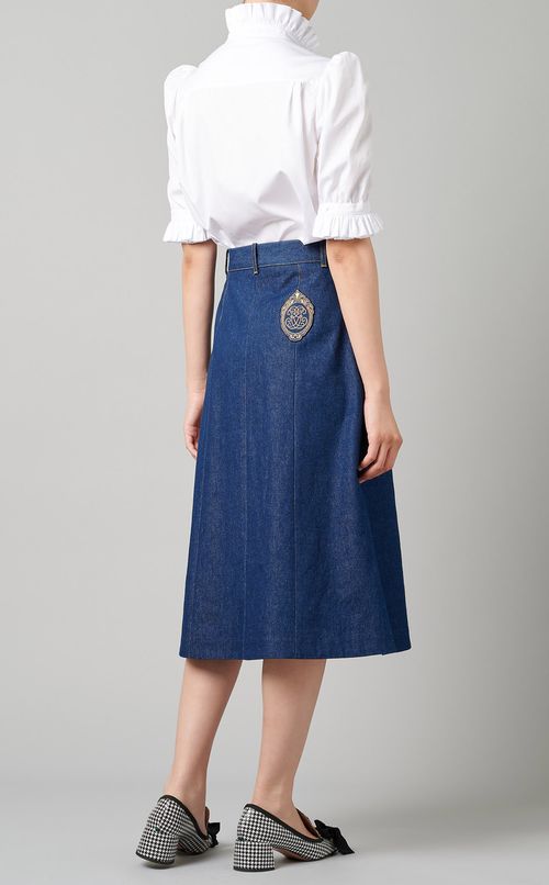 デニムフレアスカート