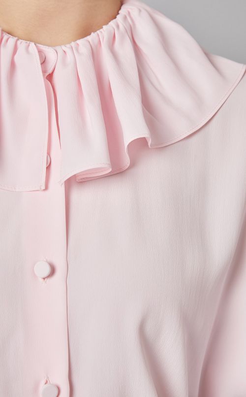 ラッフルカラーシャツ