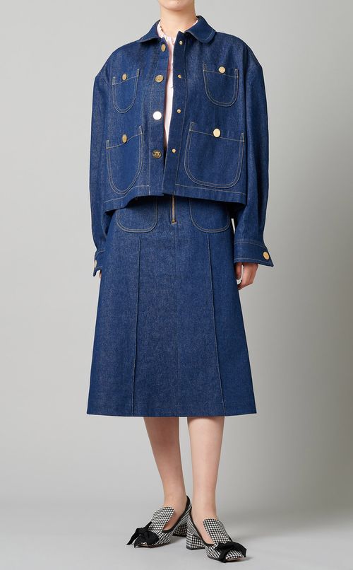 デニムフレアスカート