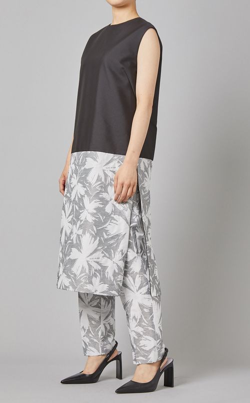 フラワージャガードワンピース