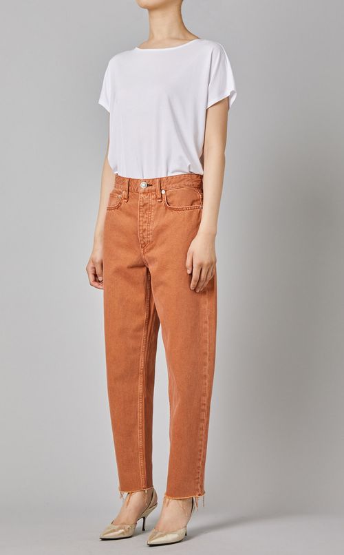 バナナシルエットデニムパンツ