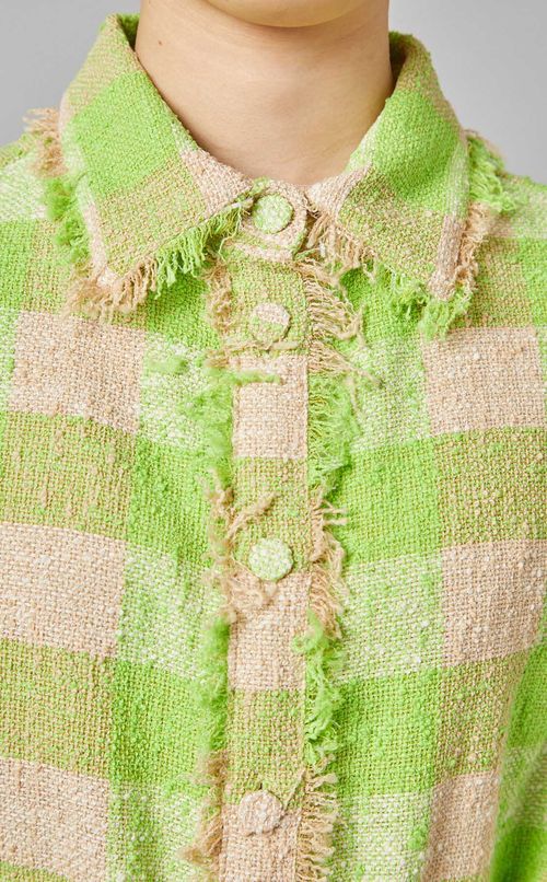 ツイードチェックミニオールインワン