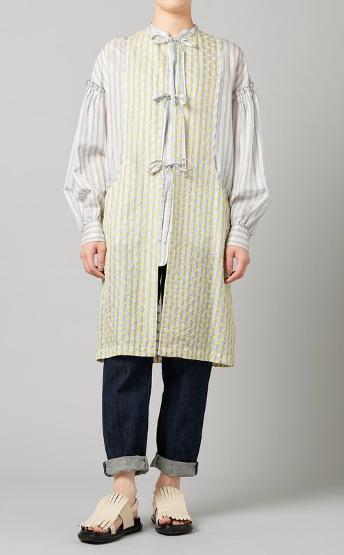 エンブロイダリーロングシャツ