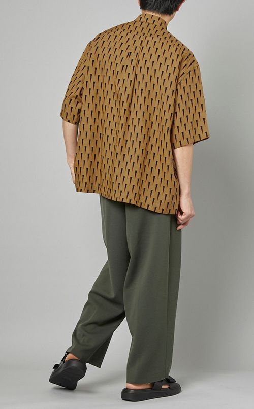 バティックプリントハーフスリーブシャツ