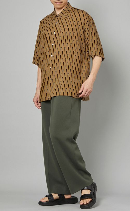 バティックプリントハーフスリーブシャツ