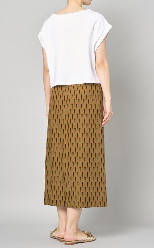 バティック柄ラップスカート