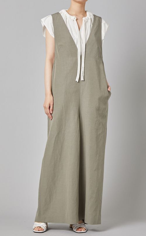 バックリボンオールインワン