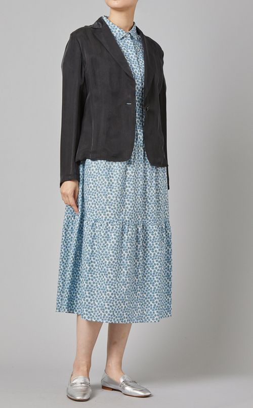 フラワープリントティアードワンピース