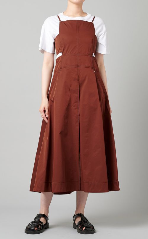 切替デザインジャンパースカート