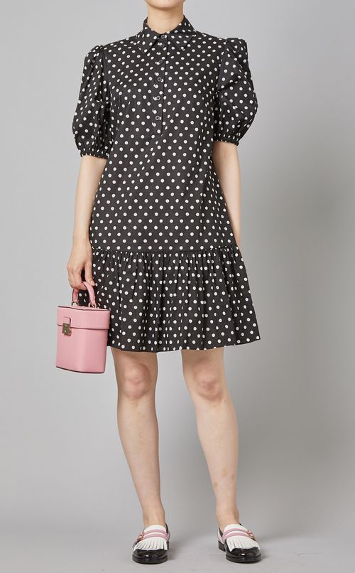 ドットプリントミニワンピース