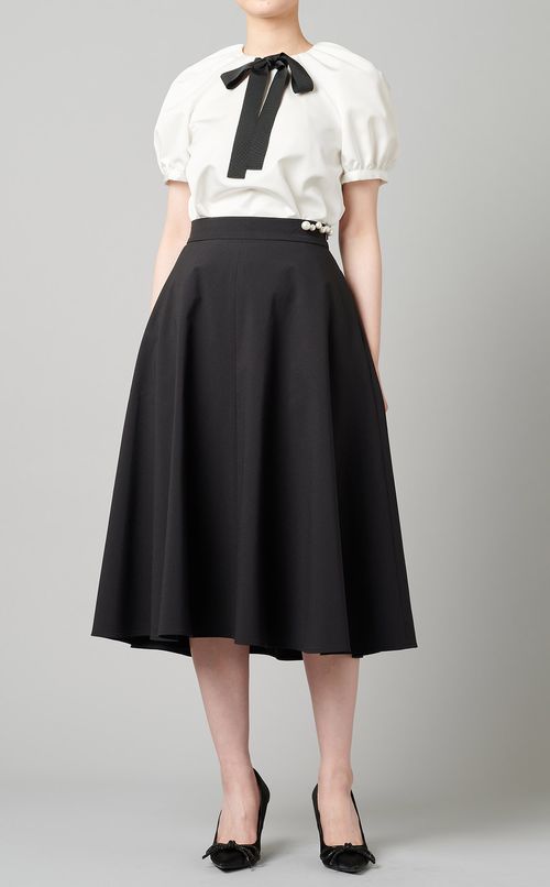 ボリュームスリーブリボンブラウス