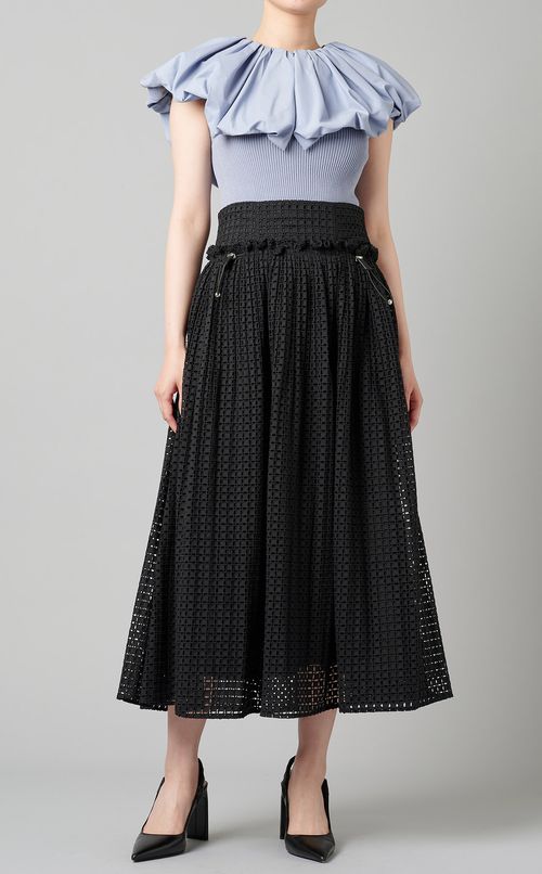 バルーンスリーブニットプルオーバー