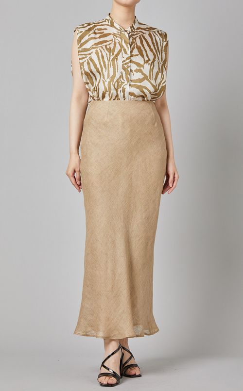 ゼブラプリントブラウス