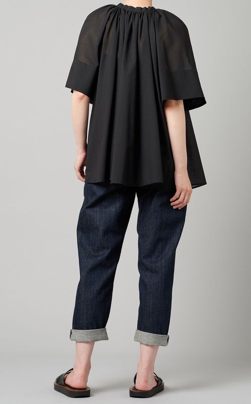 2wayサマーウールギャザーブラウス