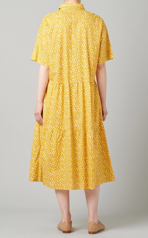 フラワープリントティアードワンピース