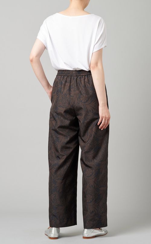 フラワープリントイージーパンツ