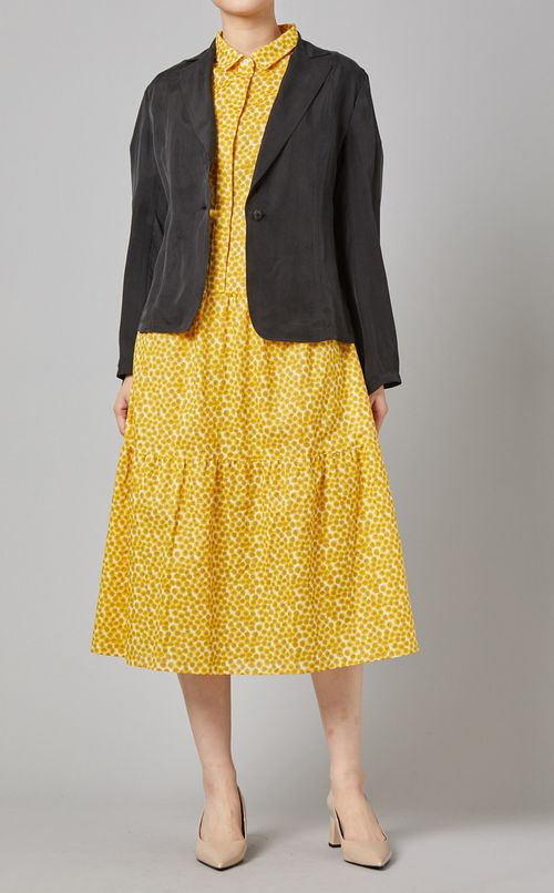 フラワープリントティアードワンピース