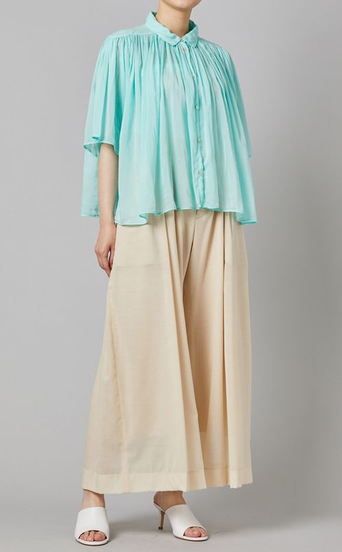 コットンシルクブラウス