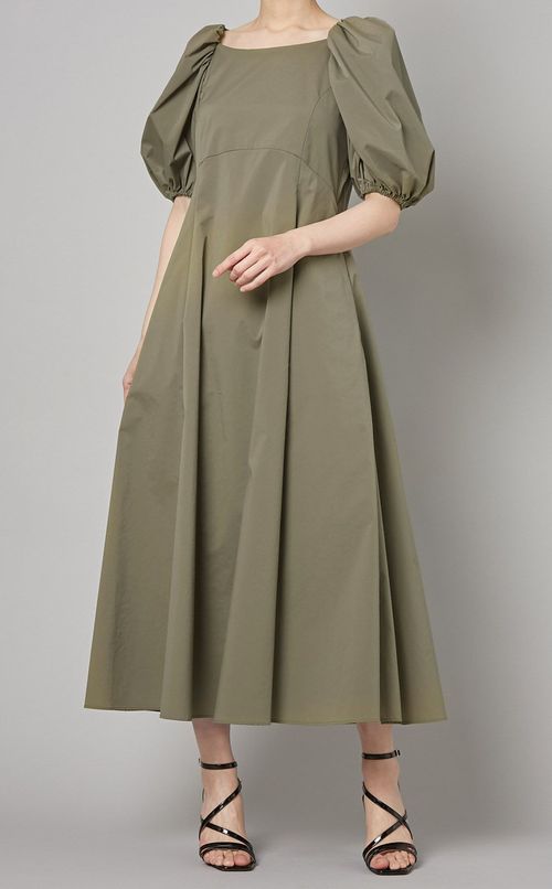 タイプライターパフスリーブワンピース