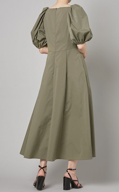 タイプライターパフスリーブワンピース