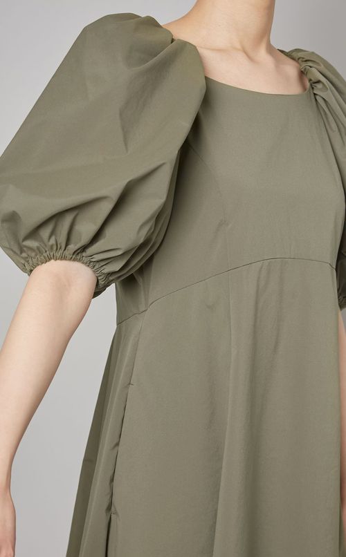 タイプライターパフスリーブワンピース