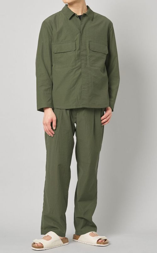 コットンナイロンシャツジャケット