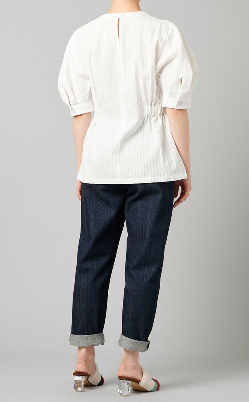 コットンシャーリングプルオーバー