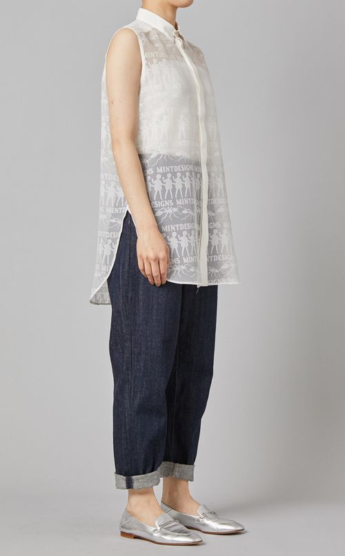 オパールレースノースリーブシャツ