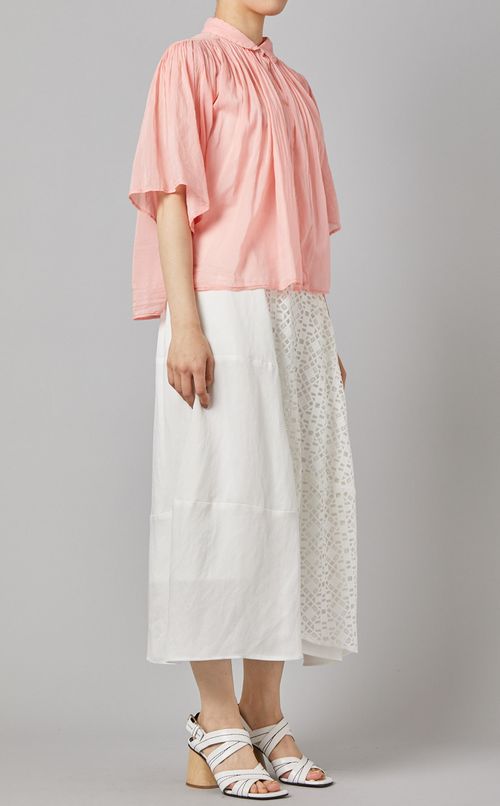 コットンシルクブラウス