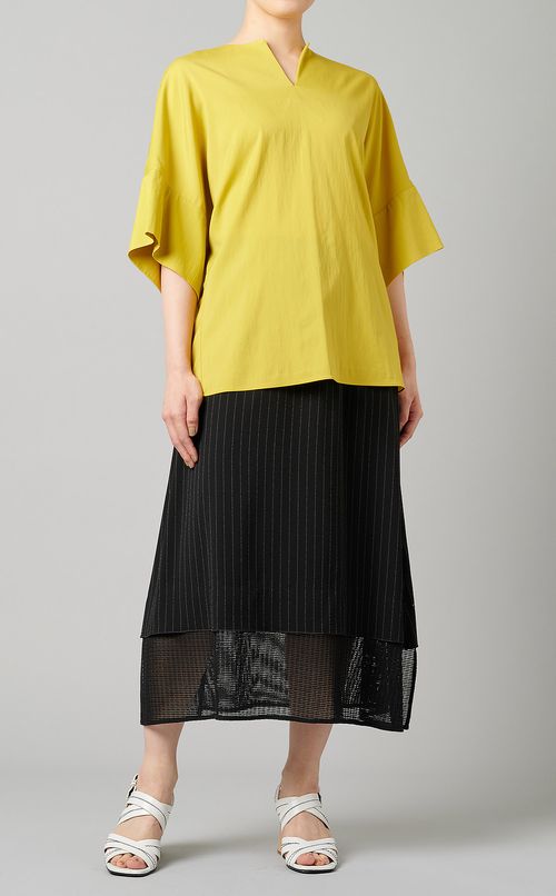 バックサーキュラーブラウス