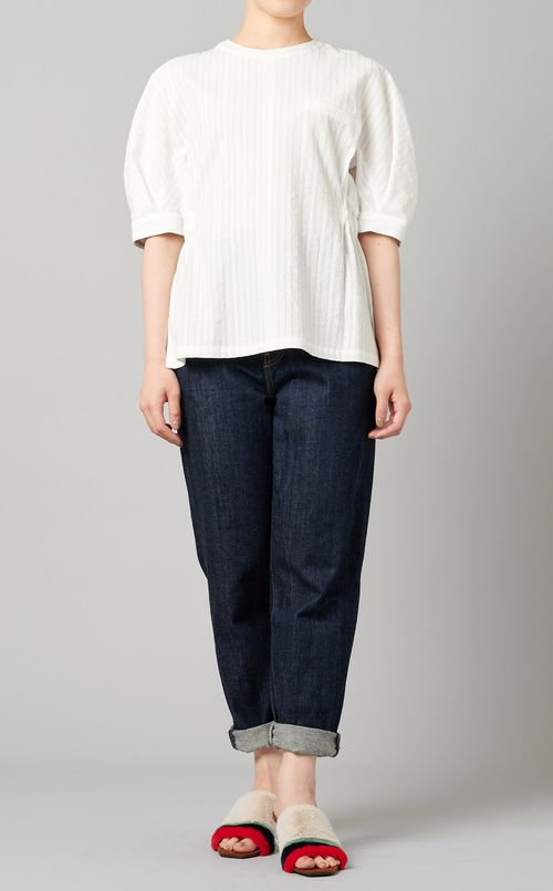 コットンシャーリングプルオーバー