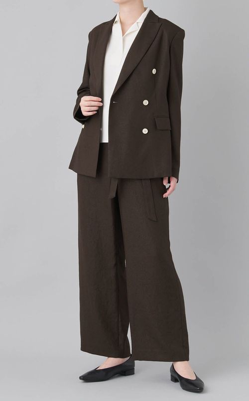 アシンメトリーデザインワイドパンツ