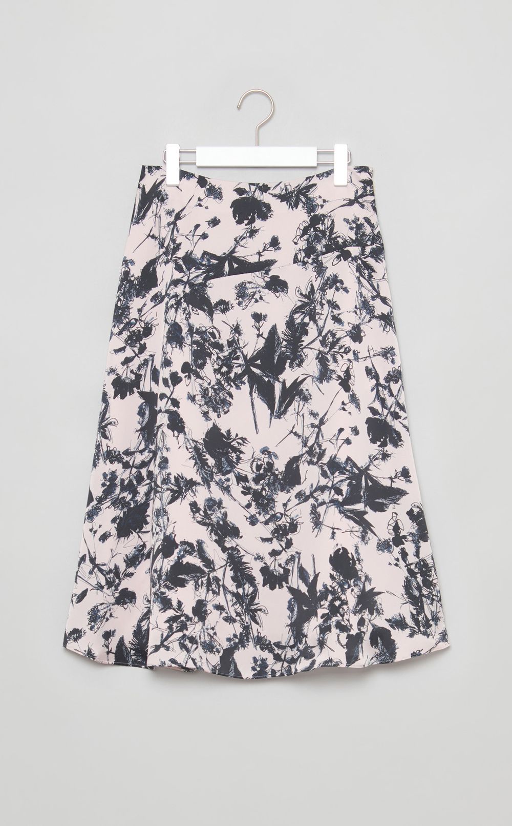 シャドーフラワープリントスカート