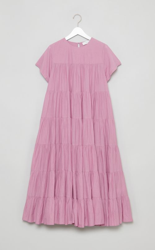 コットンボイルティアードワンピース