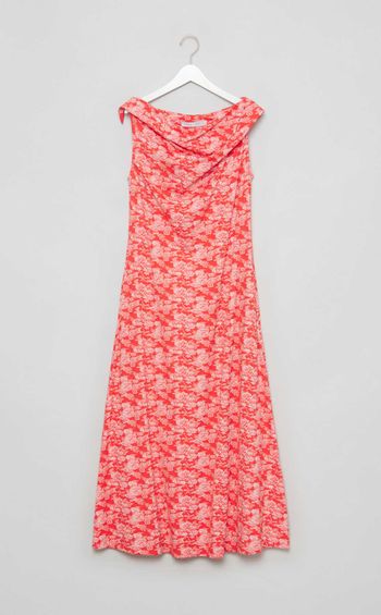 フラワープリン卜Vワンピース