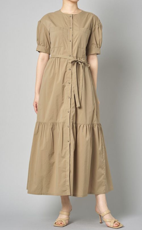 タイプライターティアードワンピース