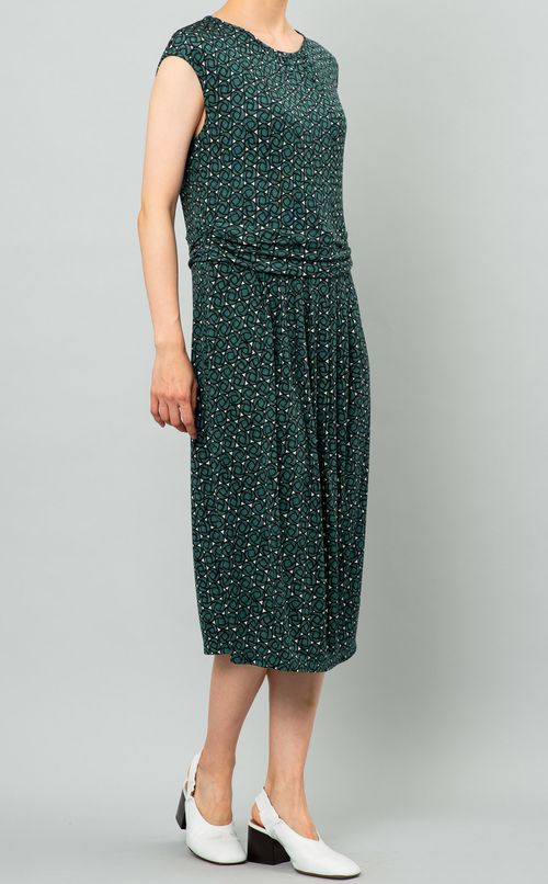 ノースリーブプリントワンピース