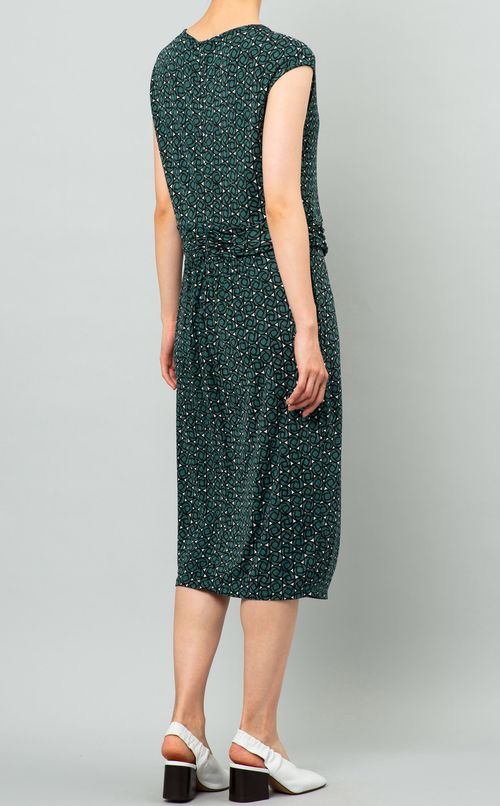 ノースリーブプリントワンピース