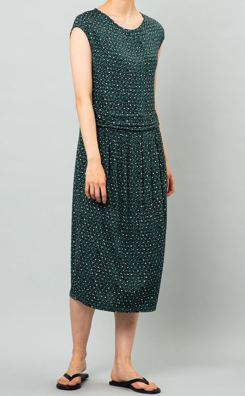 ノースリーブプリントワンピース