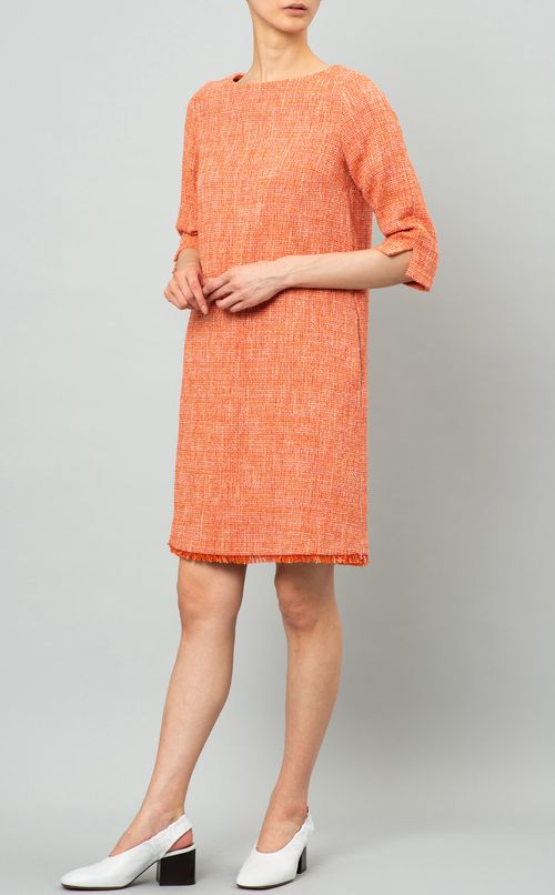 カラーツイードミニワンピース