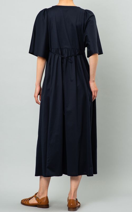 コットンジャージーギャザーワンピース