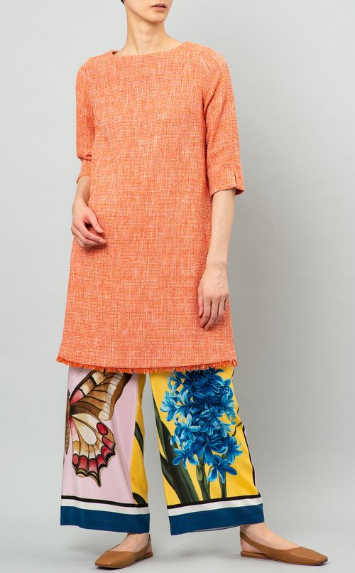 パネル柄イージーパンツ