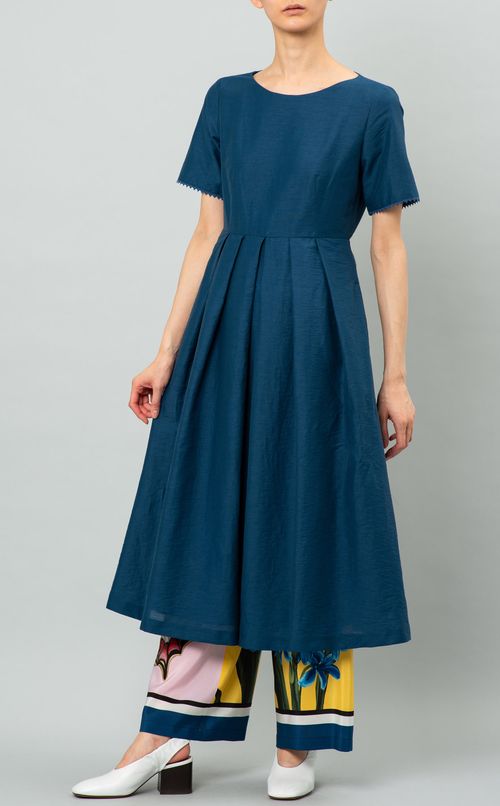 パネル柄イージーパンツ