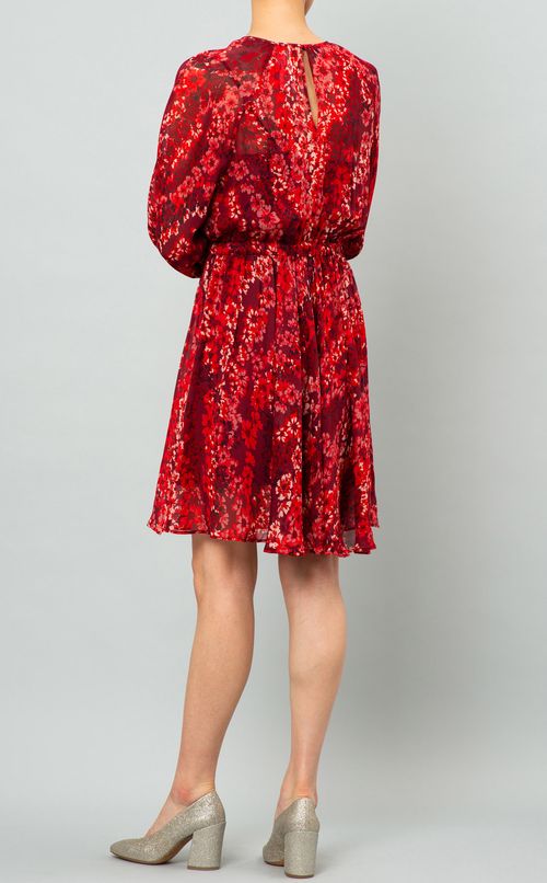 フラワープリントジョーゼットワンピース