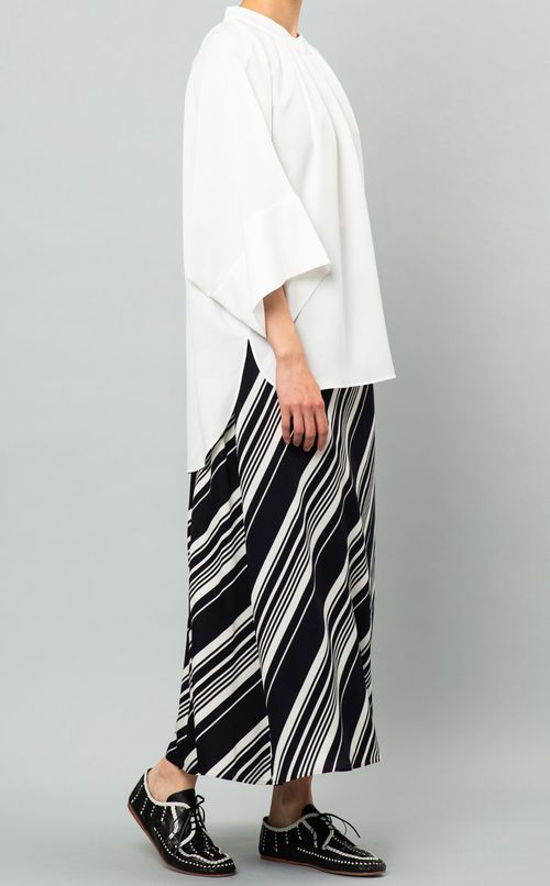 ジョーゼットハイネックブラウス